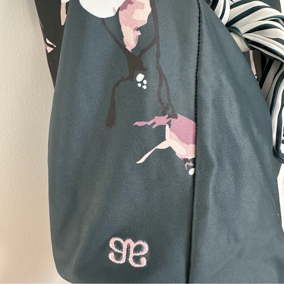 Albion Striped and Floral Blue/Green and White Swimsuit - Picture 4 of 6